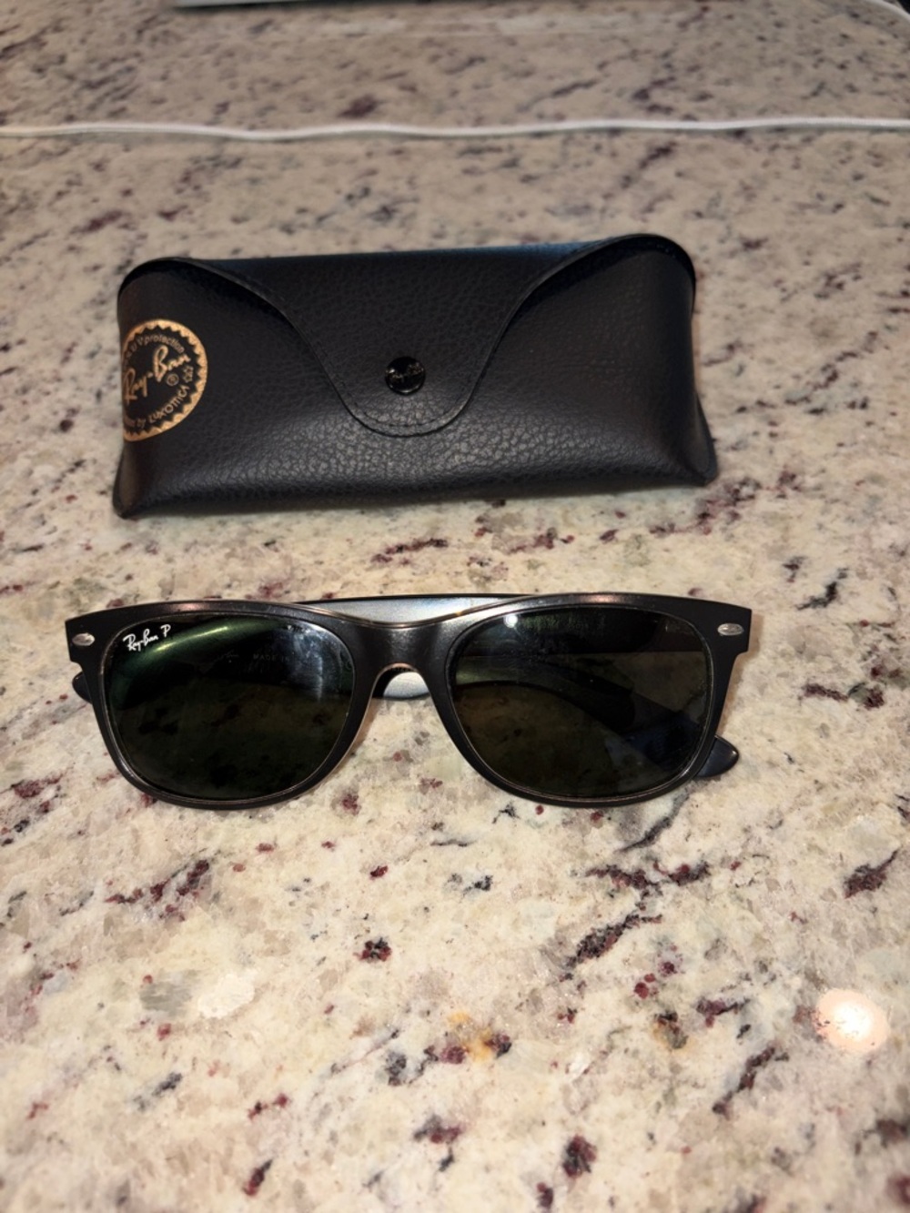 Ray-Ban Black Frame Sunglasses with Polarized Lenses